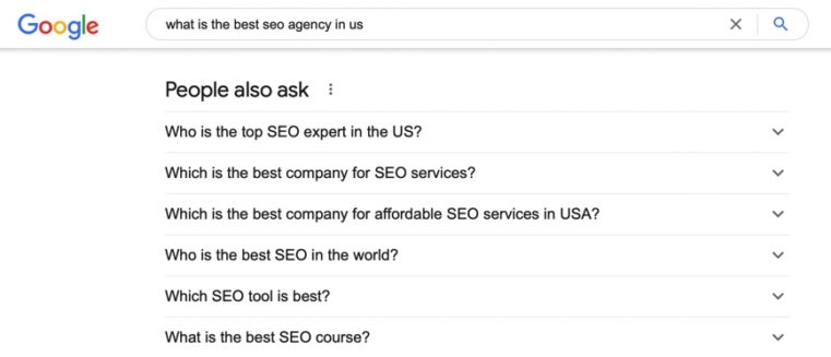 پرسش های مرتبط SERP 