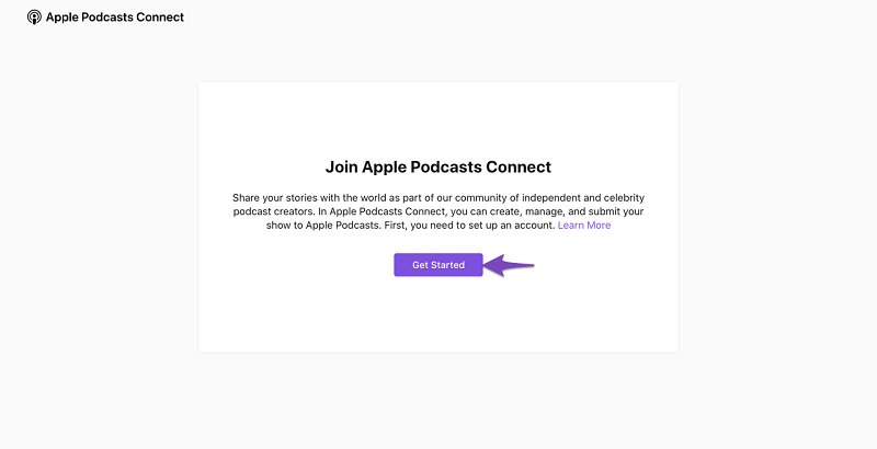 با Apple Podcasts Connect شروع کنید